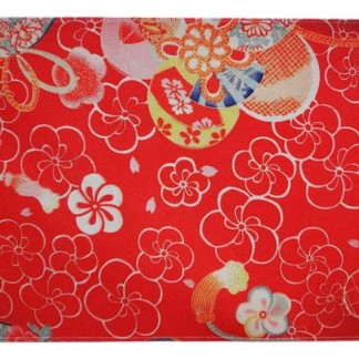 Water-resistant placemat Kimono red